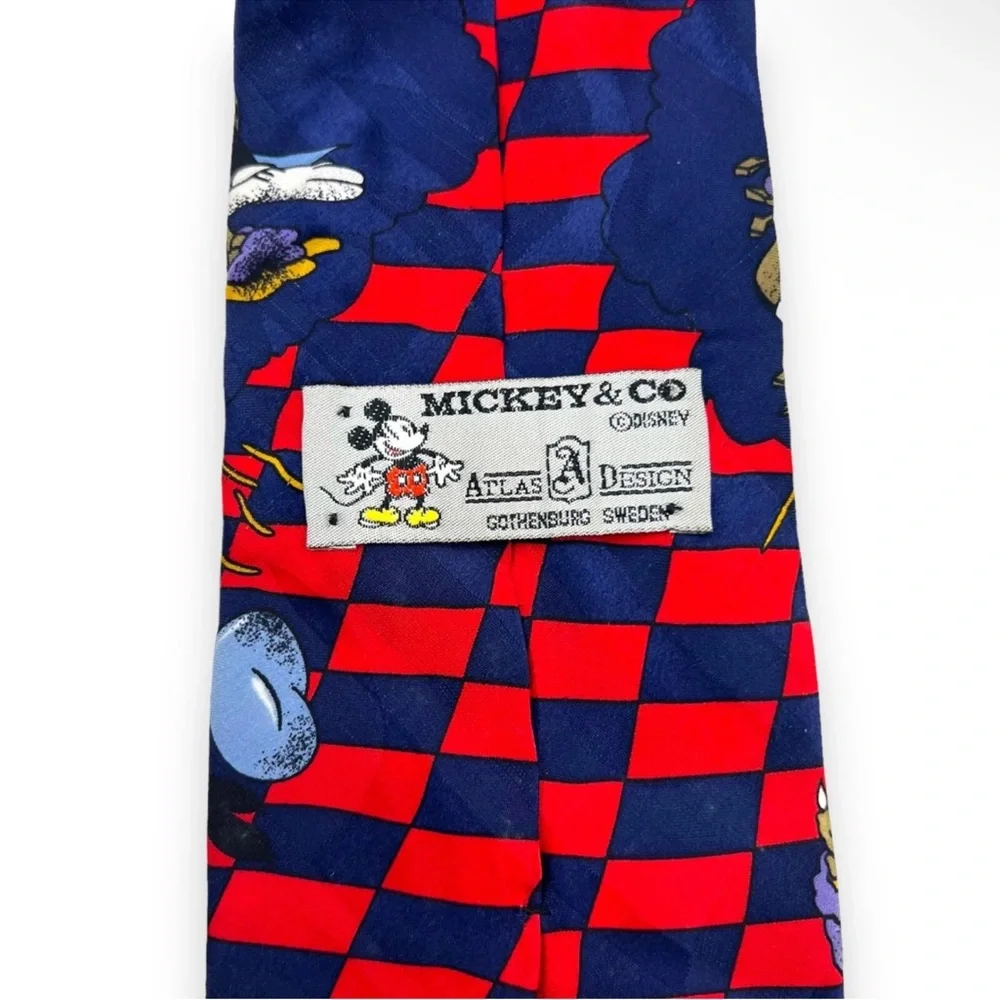 NWT VTG HAPPY BIRTHDAY GOOFY‎ Disney Mickey & Co Atlas Design All Silk Mens Tie